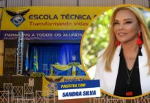 Sandra Silva ministra palestra motivacional na Igreja Nova Vida de Olaria