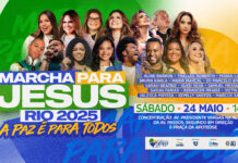 Marcha para Jesus Rio 2025 celebra a paz com música e fé nas ruas da cidade